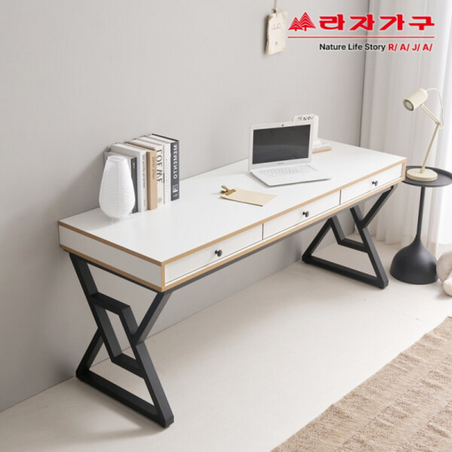 [라자가구] 리브 데스틴 1600 스틸 책상 RSJ015, 색상:오크