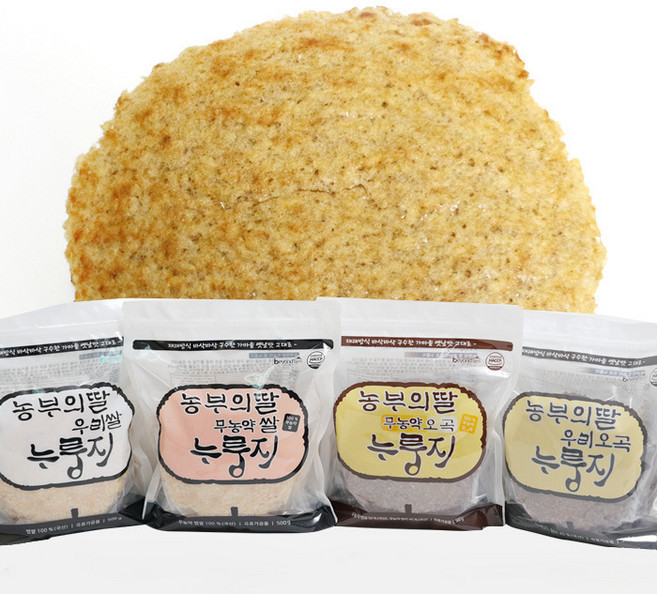농부의딸 누룽지 5종, 우리 쌀누룽지(유기농쌀) 1봉, 250g