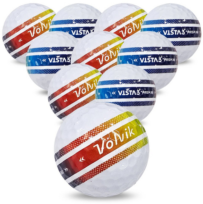 나이스골프 볼빅 비스타3 360 A/A-혼합 로스트볼, 10개, 1개