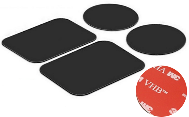 (초강력 접착) 원형+사각 자석 플레이트 철판 (3M 최고급), 1개