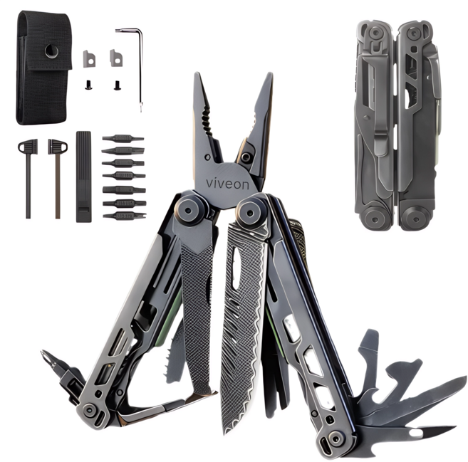 비브온 28 in 1 만능 공구 맥가이버칼 멀티툴, 1개