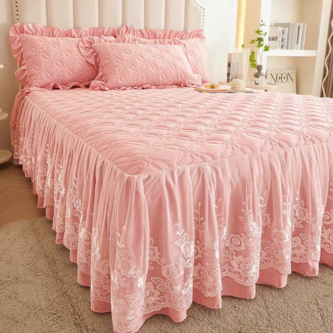 레이스 침대커버 펜션 배드 캉캉 스커트 카바 호텔 스커트형