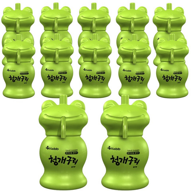 하비비 프리미엄 청개구리 자동 변기세정제, 120g, 12개