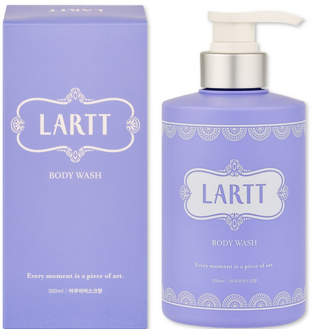 라르트 노네랄 노인냄새 땀 체취 제거 천연 바디워시 아쿠아머스크향, 1개, 500ml