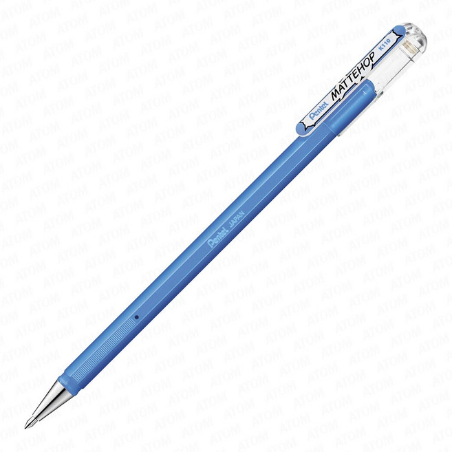 PenteL 펜텔 매트홉 MATTEHOP K110-V 캡식 겔펜 1.0 겔롤러펜 데코레이션펜, 1개, 스카이블루(K110-VSX)