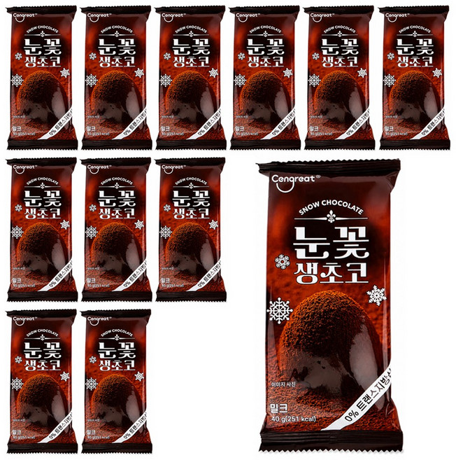 눈꽃생초코 밀크, 12개, 40g