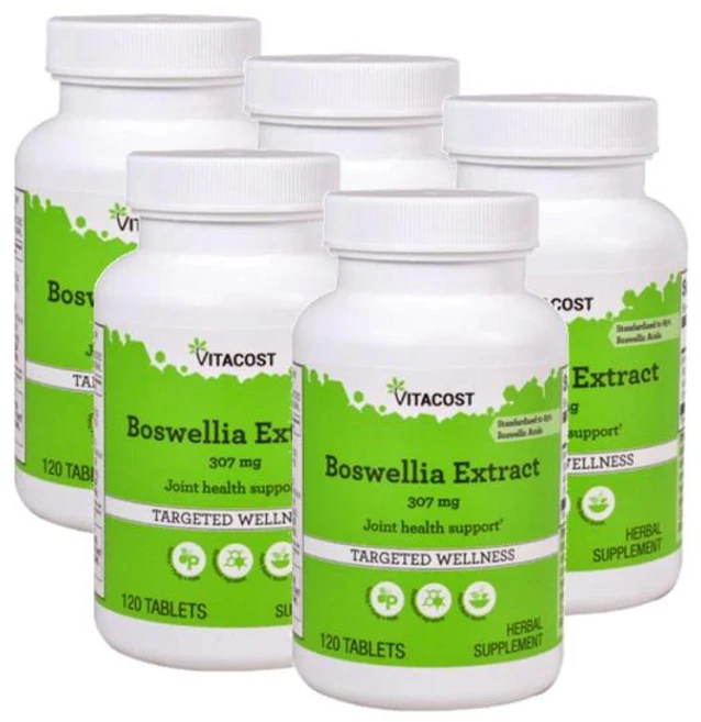 비타코스트 보스웰리아 추출물 표준화 307mg 120정, 5개 - 쿠팡