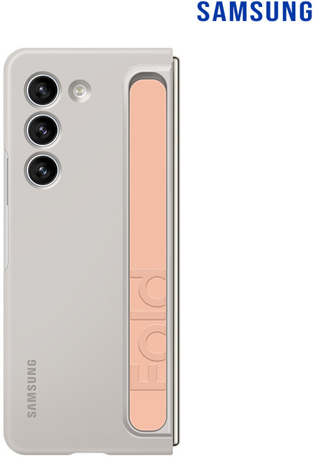 삼성정품 갤럭시 Z폴드5 스탠딩 케이스 with 스트랩 EF-MF946 N, 크림, 1개