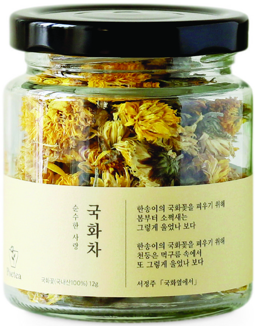 포이티 국산 국화 꽃차 감국 꽃송이, 1개, 1개입, 12g