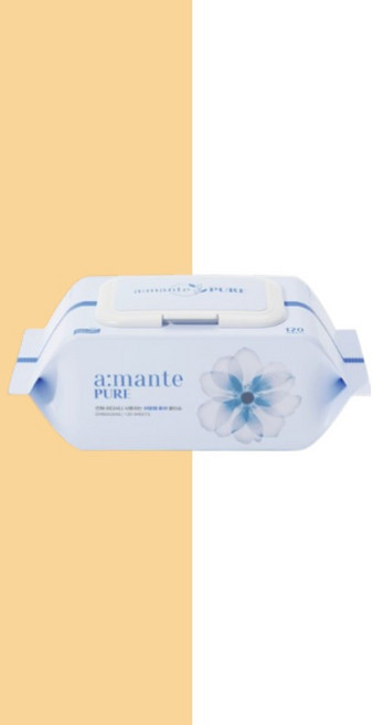아망떼 퓨어 대용량 캡형 아기물티슈 120매 10팩, 50g