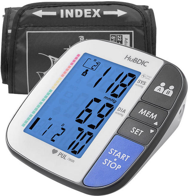 휴비딕 자동전자혈압계 가정용 혈압측정기 HBP-1800 elevee, 1개, 1800