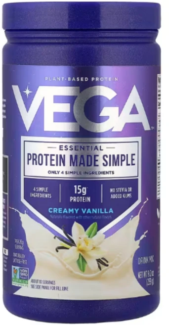 베가 식물성 프로틴 단백질 파우더 바닐라맛 259g, 1개 - 쿠팡