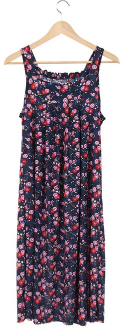 엘라운지 아이스 냉감 빅사이즈 스트링 셔링 원피스