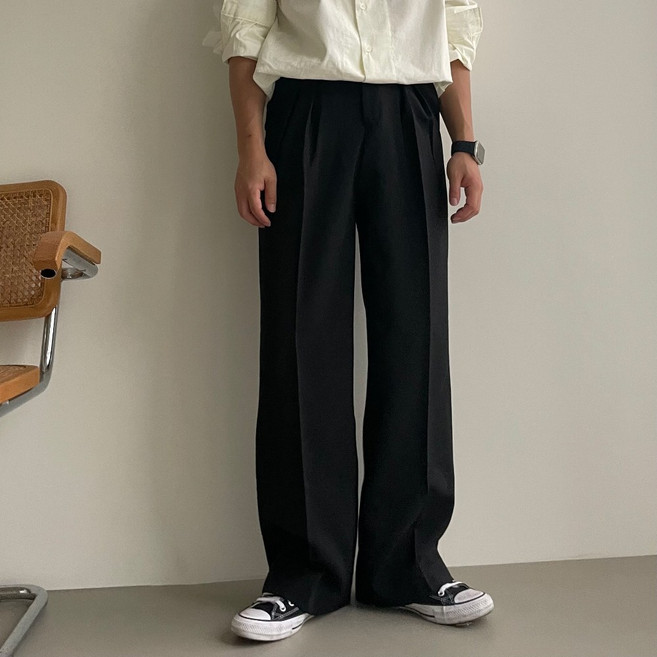 르위 남자 빅사이즈 슬랙스 베이직 구김방지 링클프리(4color)