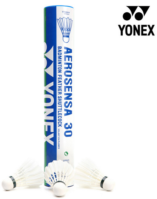 요넥스 AS-30 배드민턴 셔틀콕 거위털 12개입 AEROSENSA