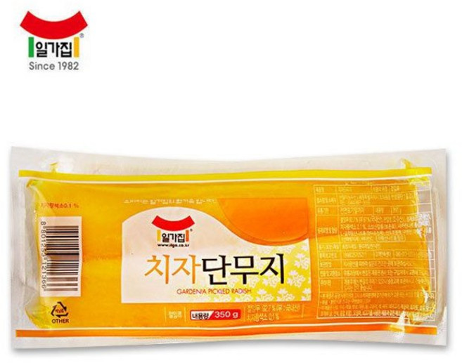 일미농수산 일가집 치자단무지 350g 12봉 1박스, 12개