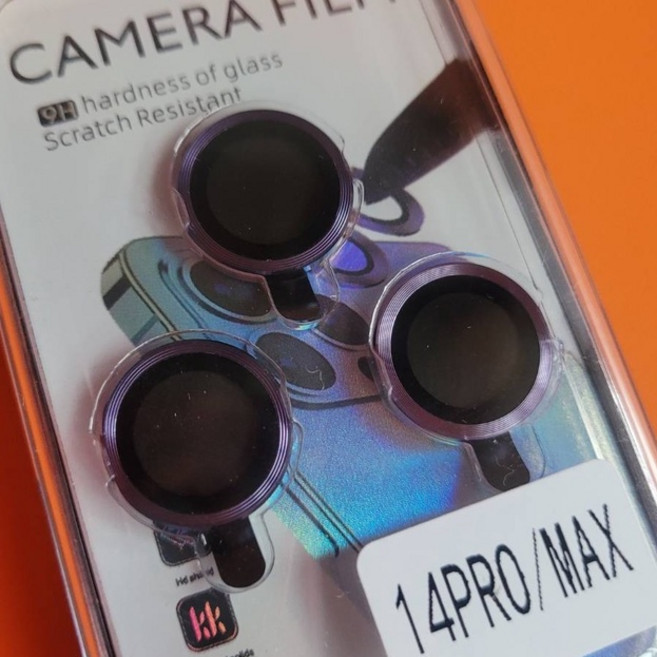 新款 鏡頭膜 適用 iPhone 14 全系列 合金玻璃保護貼, CD紋-紫(單顆),12/12pro/12mini, 1個