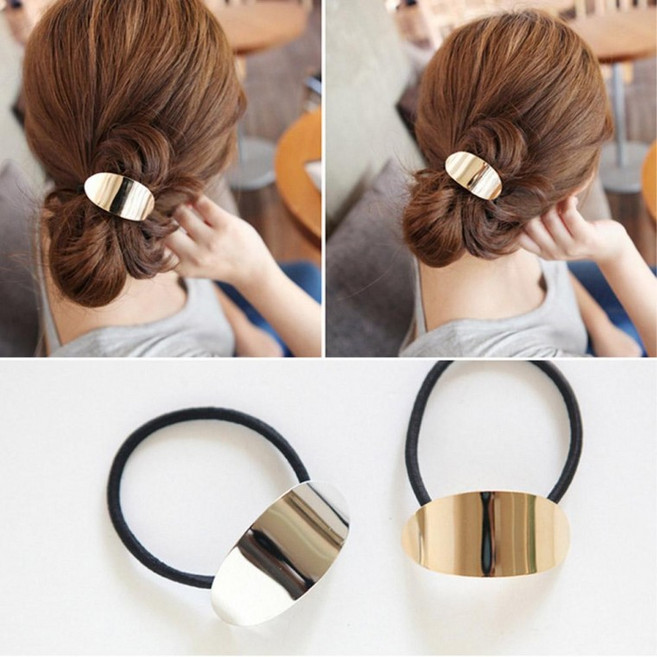 골드 반원 머리끈 똥머리밴드 당고밴드 당고머리 로우번
