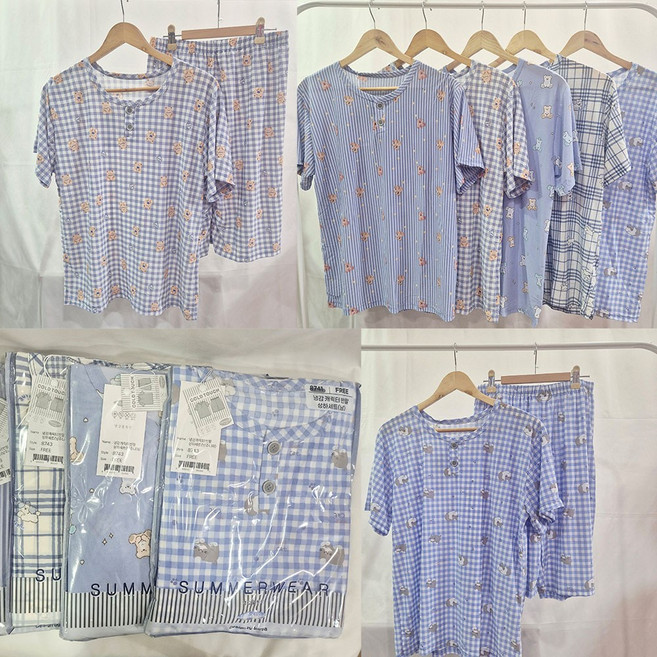 주니어 중학생 반팔 냉장고 잠옷 홈웨어 상하세트 26S