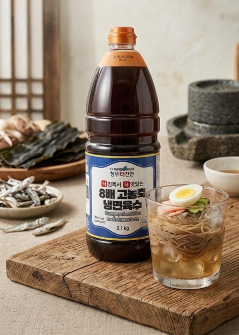 청우식품 더진한 8배 고농축 냉면육수 2.1kg, 2개