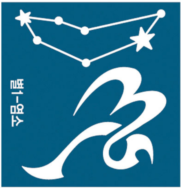 재사용가능 헤나타투 셀프헤나도안, 1개, 별자리-염소-1