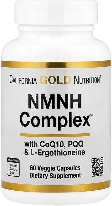 California Gold Nutrition NMNH 복합체 CoQ10 PQQ L-에르고티오네인 함유 베지 캡슐 60정 CGN-02538, 1개 - 쿠팡