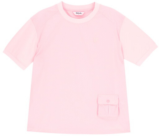 볼빅 여성 골프 타공 하이브리드 라운드 반팔티셔츠 VLTSP403_PK 3164748