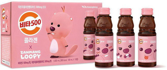 비타500 잔망루피 콜라겐, 1L