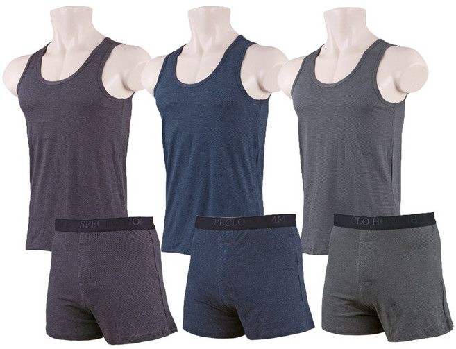 이너스 스모키 런닝 + 트렁크 6종 세트