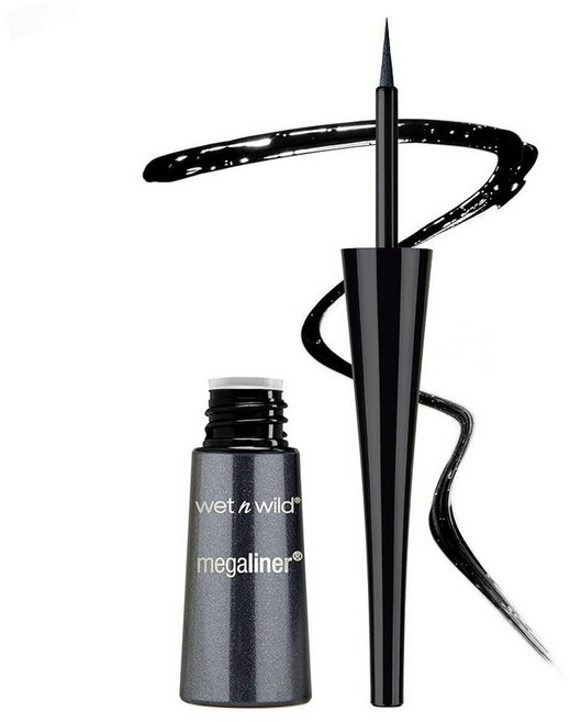 Wet n Wild 메가라이너 (MegaLiner) 리퀴드 아이라이너 브라운 다크 브라운, 블랙
