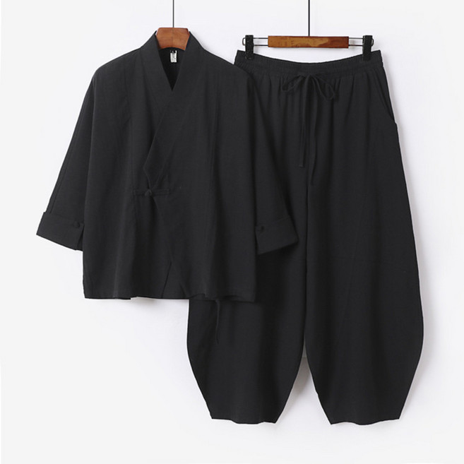 남성 개량한복 바지 상하세트 빅사이즈 생활한복 절복 법복