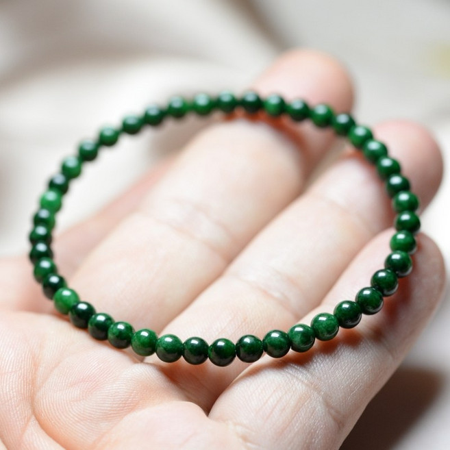 비취옥 천연석 원석 옥팔찌 여름 쥬얼리 악세사리 행운 소원성취 힐링스토리 팔찌