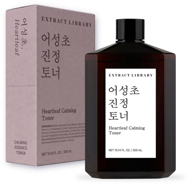 엑스트랙트라이브러리 어성초 진정 에센스 토너, 1개, 300ml