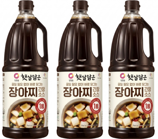 청정원 장아찌 간장 소스, 3개, 1.7L