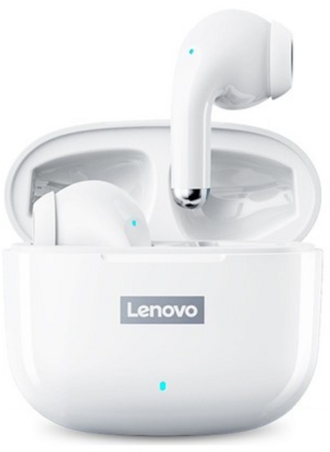 레노버 Lenovo LP40 Pro TWS 무선 블루투스 스포츠 이어폰, White