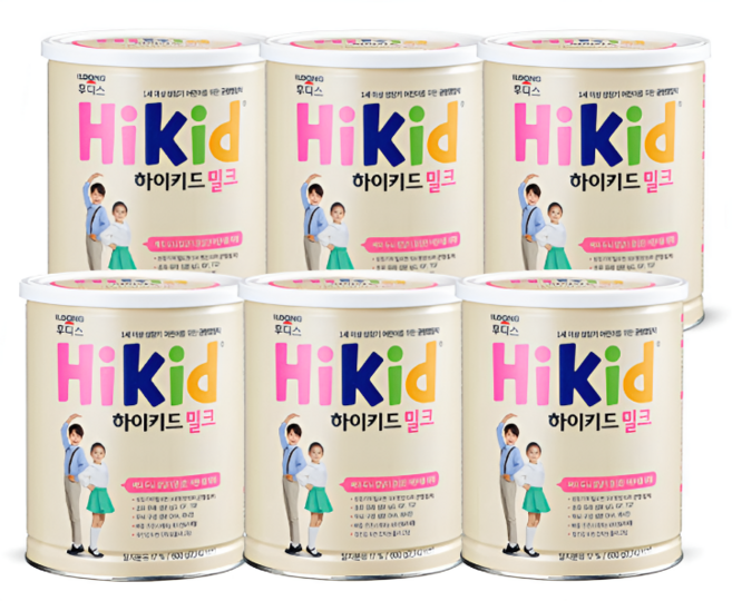 하이키드밀크 (600g)6캔, 밀크, 600g, 6개