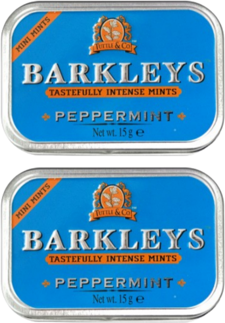 [목이뻥] 독일 무설탕 쿨링 캔디 사탕 페퍼민트, 2개, 15g