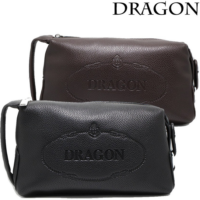 드래곤 다용도 파우치백 골프가방 손가방 골프용품, 커피색, 1개