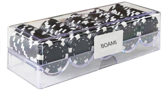 보아미 국제규격 컬러칩 아크릴케이스100P, 블랙아크릴100P, 1개