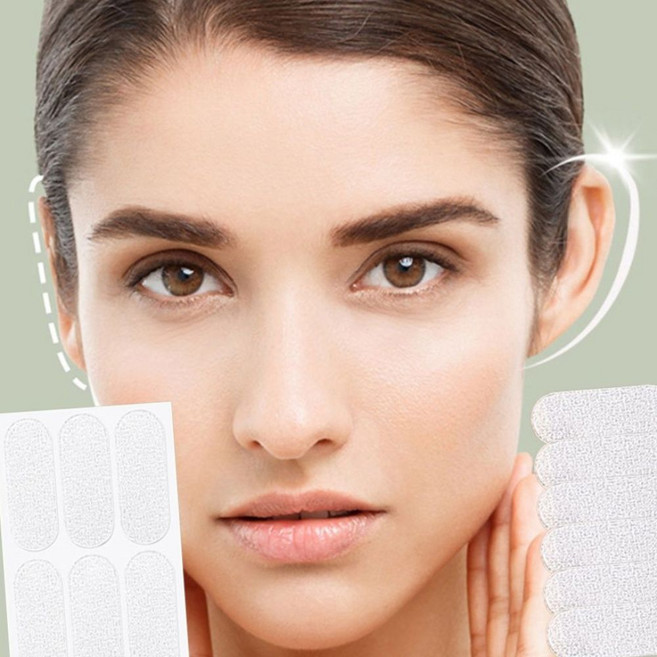 미용귀스티커 교정 세우는 작은얼굴 투명한소재 누운귀테이프 6PCS_ 202756EA