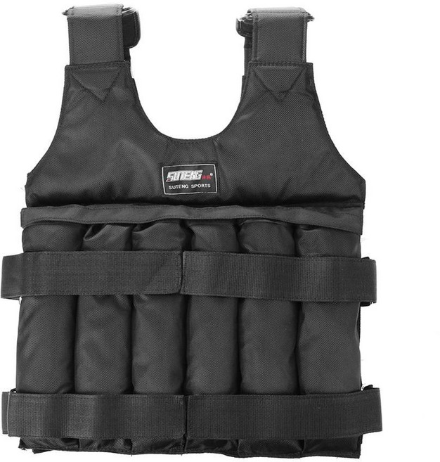 중량조끼 웨이트 트레이닝 조끼 복싱 운동 피트니스 체육관 장비 조절 가능한 재킷 카운터 모래, [02] 50kg