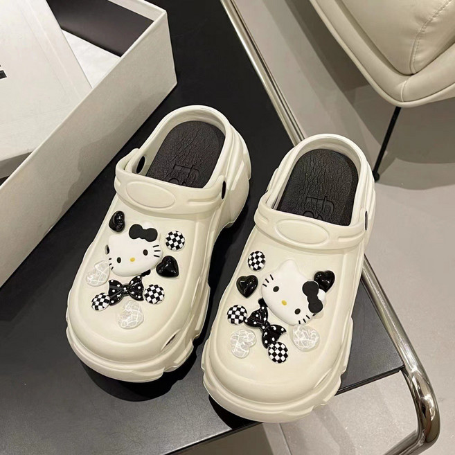 재리니 9cm 키높이 통굽 플랫폼 아쿠아 슬리퍼 EVA 슈즈 미용실 네일샵 RS-S1096