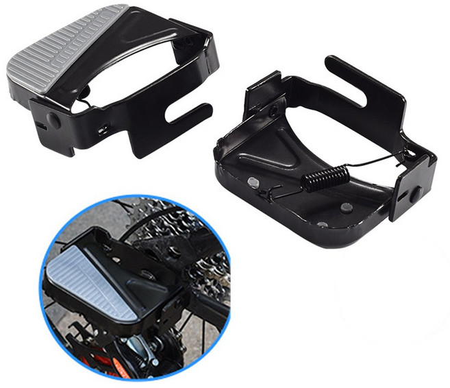 자전거 보조 접이식 사각 페달 발판 BI135, 발받침 C타입 사각, 1세트