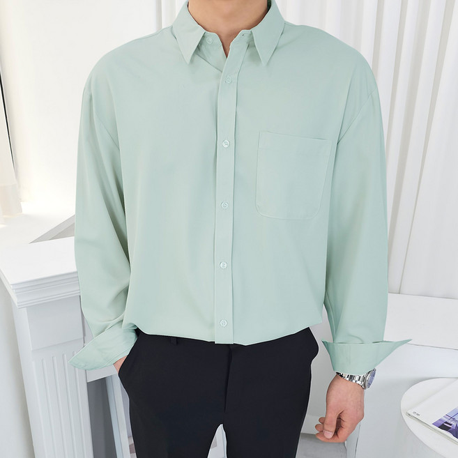 디알엠 남자 셔츠 오버핏 링클프리 구김없는 셔츠 빅사이즈