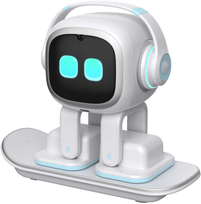 EMO 로봇 이모 고홈 챗GPT 연동 AI 미니 반려 로봇 (EMO 또는 EMO GO HOME 모델옵션 및 색상선택), 화이트