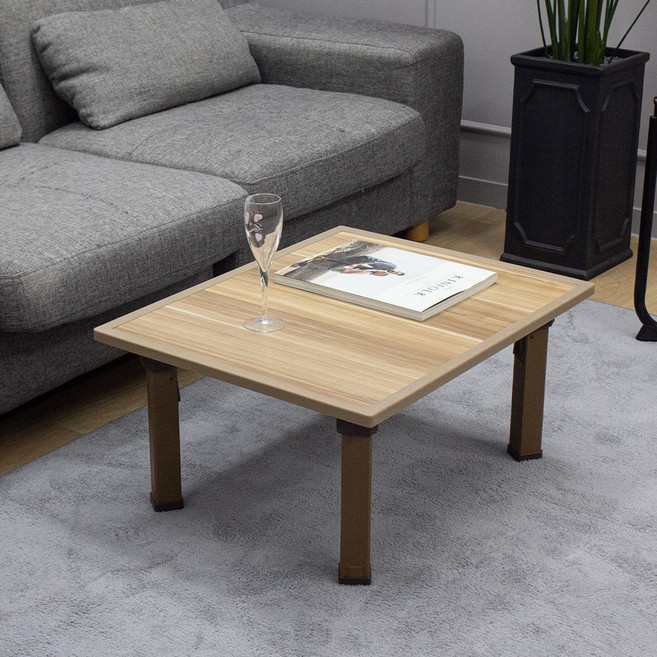 탄탄한 접이식 몰딩 테이블 상 밥상 공부상 3호 600 X 480, 집성목3호