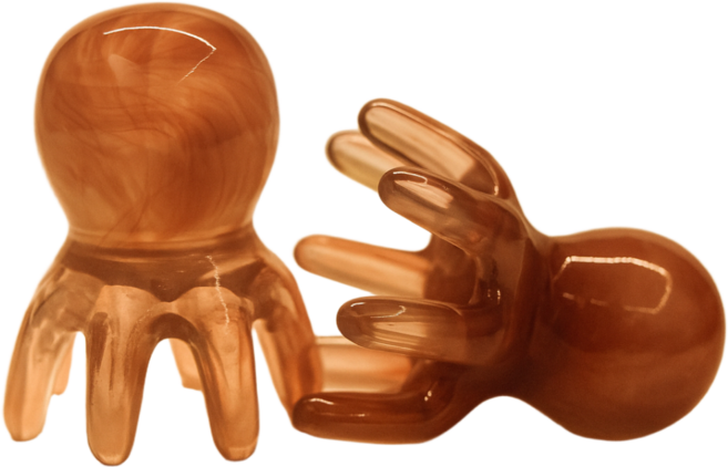 레일리 두피 페이스어깨 문어모양 괄사, 프리, 1개