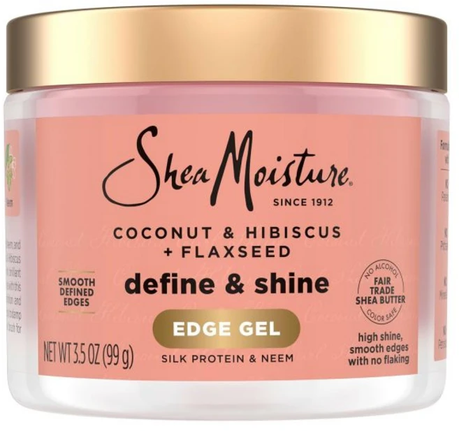 SHEA MOISTURE 쉐이무스처 플랙시드 엣지 컨트롤 젤 헤어 제품 곱슬머리용 코코넛과 히비스커스 파라벤 프리 35온스, 1개, 99g - 쿠팡