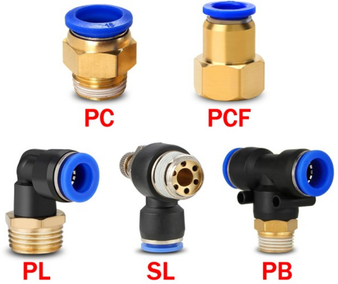 20/50PCS 공압 공기 커넥터 피팅 PC/PCF/PL/PB/SL 4mm 6mm 8mm 나사 1/8 1/4 3/8 1/2 호스 파이프 퀵, 06 OD4mm-1I8, 07 SL (50PCS), 1개