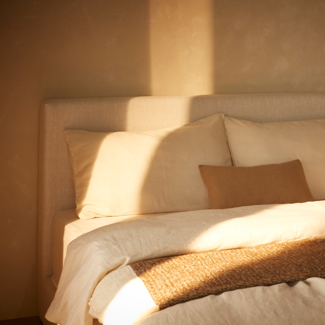 [수면밀도] 허리 디스크 환자가 만든 침대 프레임 스퀘어 높은형, 아이보리